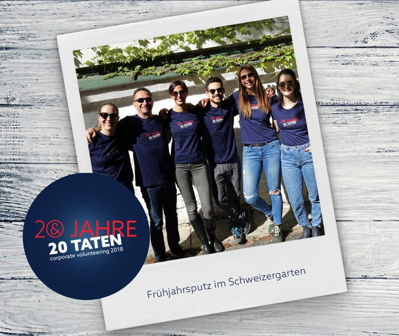 20 Jahre 20 Taten Frühjahrsputz im Schweizergarten