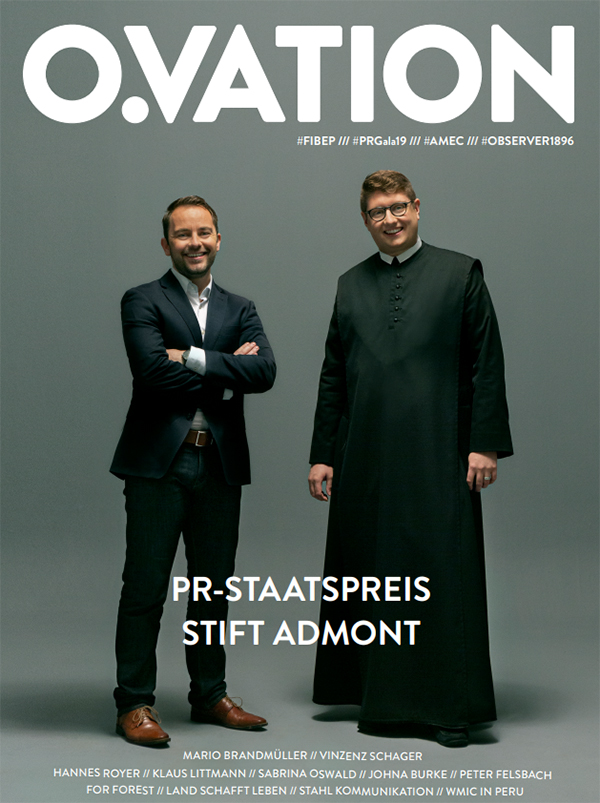 OVATION Titelinterview Stift Admont Mario Brandmüller Vinzenz Schager