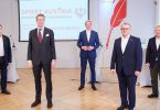 (v.l.n.r.: Hermann Krist, Florian Laszlo, Peter McDonald, Hans Niessl, Christian Purrer) Leo Hagen
