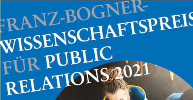 Franz-Bogner-Wissenschaftspreis für Public Relations 2021
