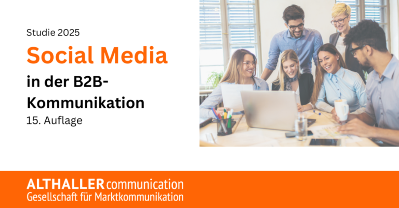 Social Media B2B Studie von ALTHALLER communication und OBSERVER