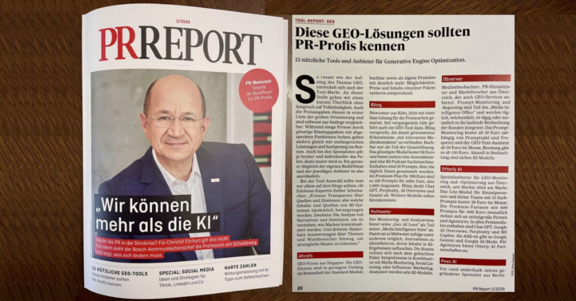 OBSERVER im PR Report 2026